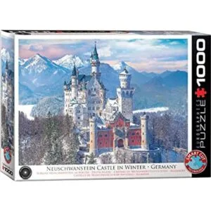Neuschwanstein Castle in Winter Puzzle 1000 piezas_1