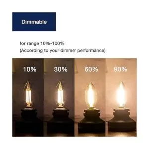 FLSNT B11 E12 Bombillas LED de candelabro equivalentes a_4