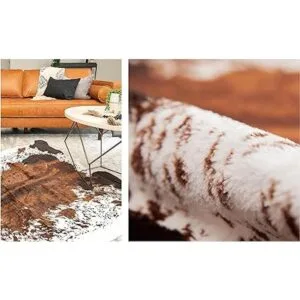 NativeSkins Alfombra de piel de vacuno de imitación_5