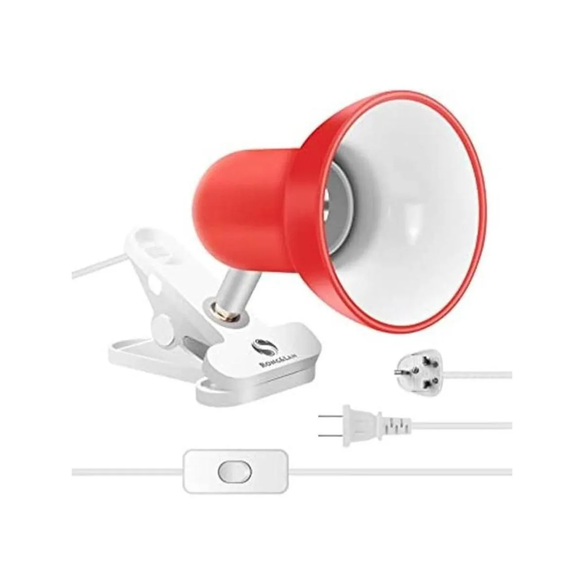 Luz Cilp encendida lámpara portátil de lectura de libros_1