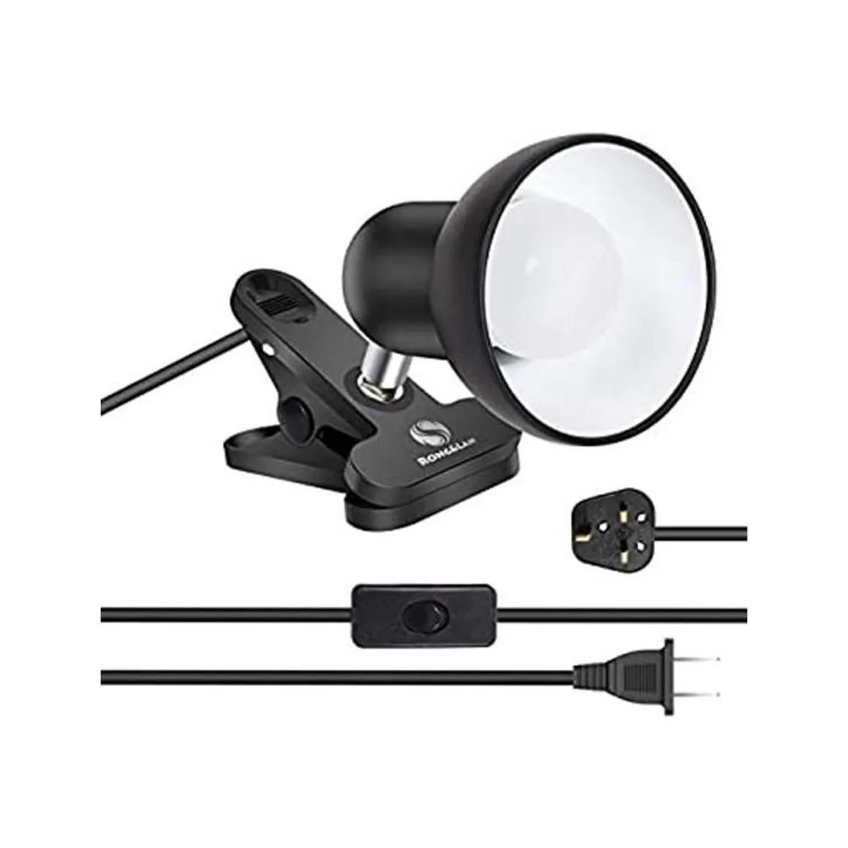 Lámpara de clip lámpara portátil de lectura de libros con_1