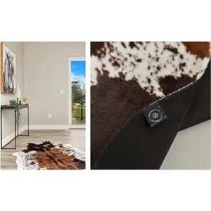 NativeSkins Alfombra de piel de vacuno de imitación_4