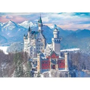 Neuschwanstein Castle in Winter Puzzle 1000 piezas_2