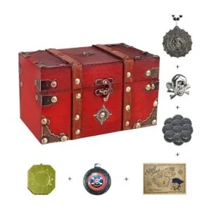 SICOHOME Caja del tesoro Cofre del tesoro de 7.1 pulgadas_2