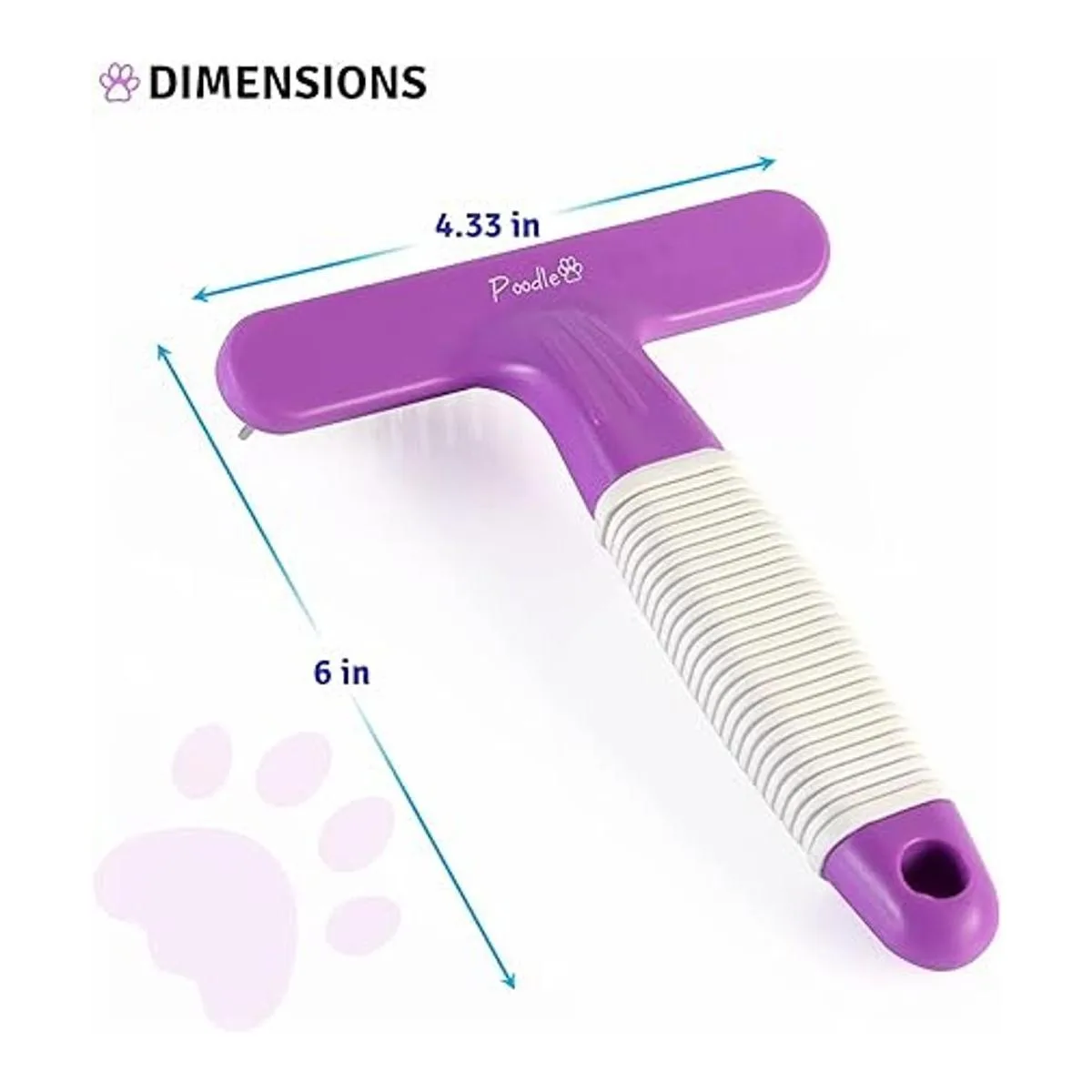 Poodle Pet Rastrillo de aseo para perros herramienta de_6