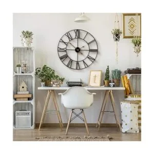 Sorbus Reloj de pared decorativo grande de 24 pulgadas_2