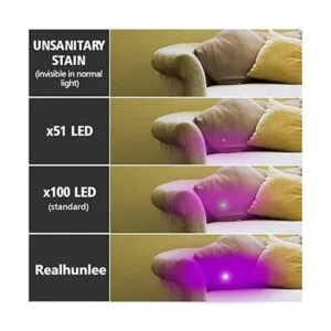 Linterna de luz negra UV súper brillante 100 LED para_3