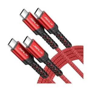 Cable USB C a USB C de 60 W JSAUX paquete de 2 unidades_1