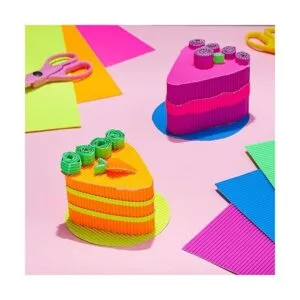 Paquete de 64 hojas de cartón corrugado de colores para_2