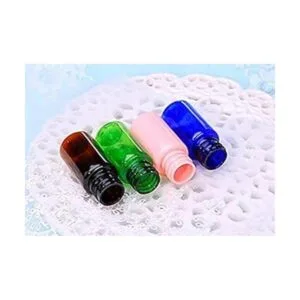 6 botellas de 10 ml sin BPA color marrón vacías y_3