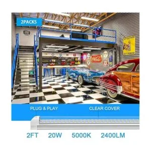 CNSUNWAY LIGHTING Luz LED de 2 pies 20 W 2400 LM luz_2