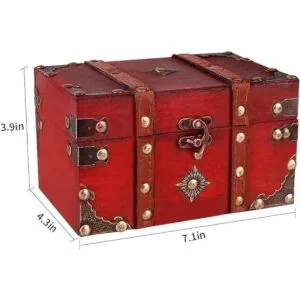 SICOHOME Caja del tesoro Cofre del tesoro de 7.1 pulgadas_5