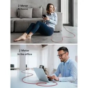 Cable USB C a USB C de 60 W JSAUX paquete de 2 unidades_5