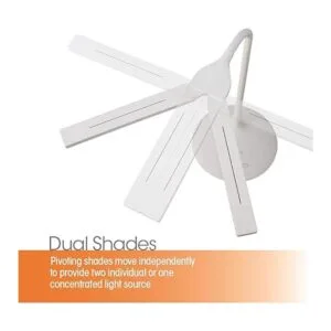 OttLite Lámpara de escritorio LED pivote 3 modos de_2