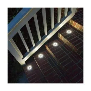 Luces solares para el suelo 8 luces de jardín LED_4