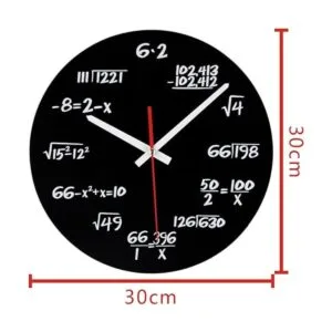 Reloj de pared AKAHA Matemáticas de 12.0 in diseño de_5