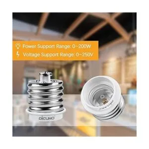 DiCUNO Adaptador E39 a E26 Mogul E39 a E26 estándar E26_5
