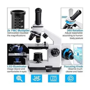 MAXLAPTER Microscopio para adultos niños estudiantes_4