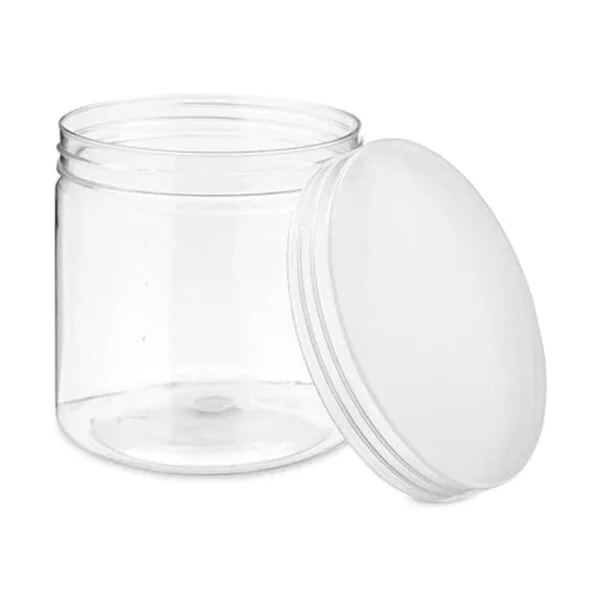 Paquete de 8 tarros de plástico transparente de 12 onzas_7