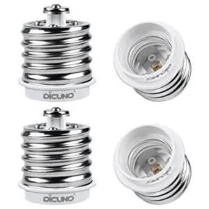 DiCUNO Adaptador E39 a E26 Mogul E39 a E26 estándar E26_1
