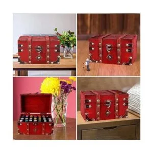 SICOHOME Caja del tesoro Cofre del tesoro de 7.1 pulgadas_3