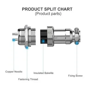 DIYhz GX16 Adaptador de conector de aviación de metal_2