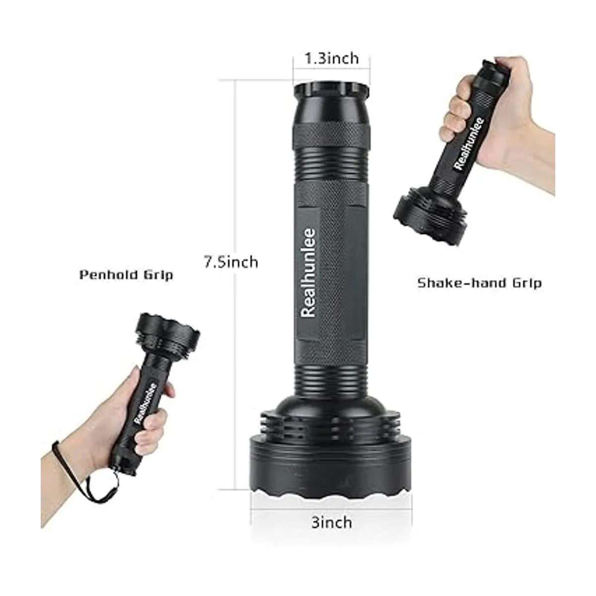 Linterna de luz negra UV súper brillante 100 LED para_4