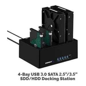 SABRENT Estación de acoplamiento SSDHDD de 4 bahías USB_2