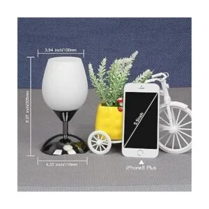 Boncoo Lámpara de mesa con control táctil lámpara pequeña_3