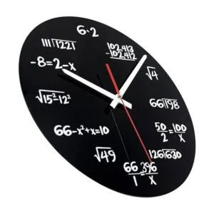 Reloj de pared AKAHA Matemáticas de 12.0 in diseño de_2