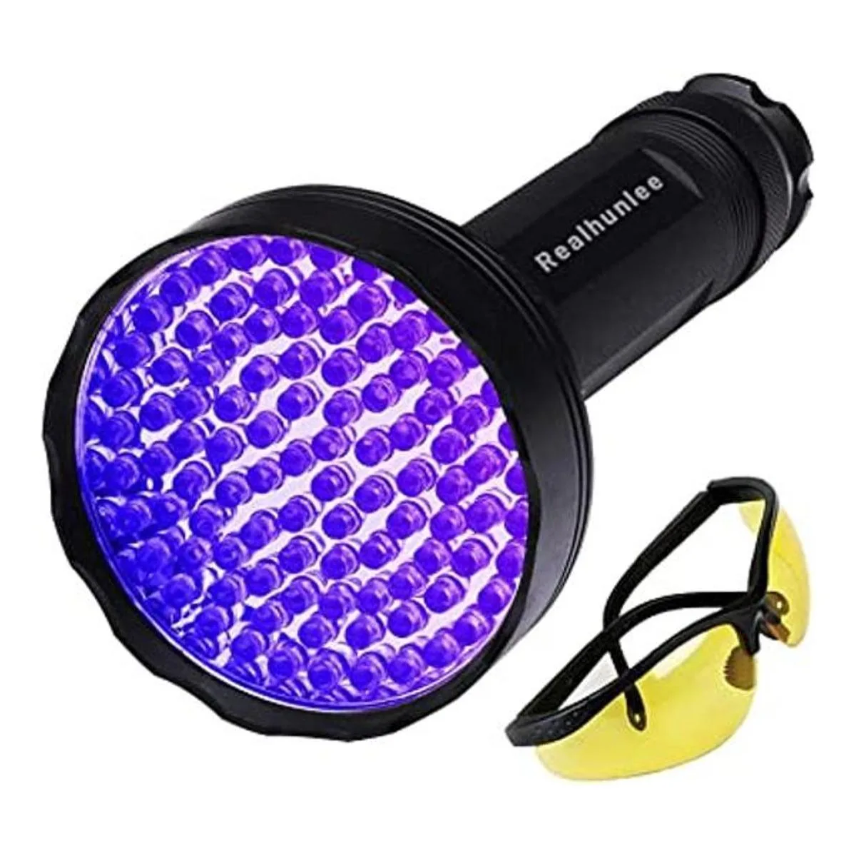 Linterna de luz negra UV súper brillante 100 LED para_1