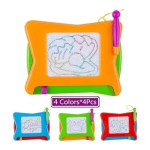 Mini tablero magnético de dibujo de 16 piezas 4 colores_3