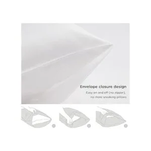 Bedsure Juego de 2 fundas de almohada de satén_5