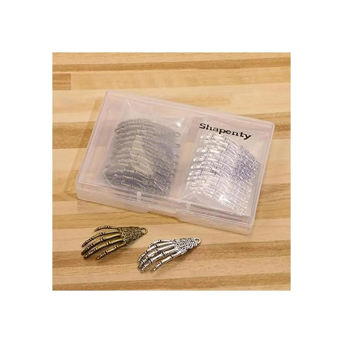 Shapenty Garras de mano de esqueleto de metal accesorios_4