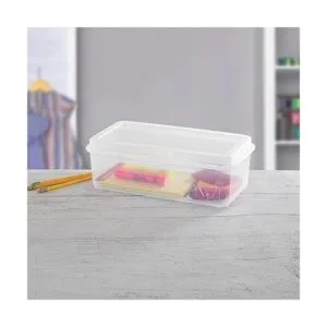 Sterilite Contenedor de plástico transparente FlipTop con_7