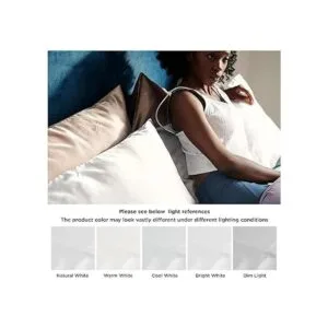 Bedsure Juego de 2 fundas de almohada de satén_6