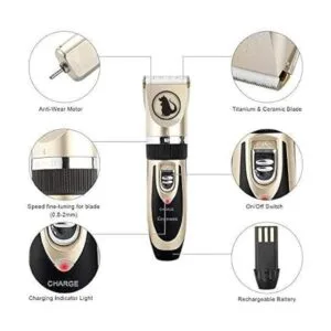 Ceenwes Cortapelos para perros con estuche de_6