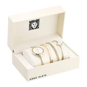 Anne Klein Juego de reloj tipo pulsera para mujer y_2