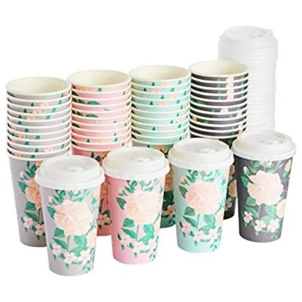 Paquete de 48 tazas de papel desechables para café de 16_1