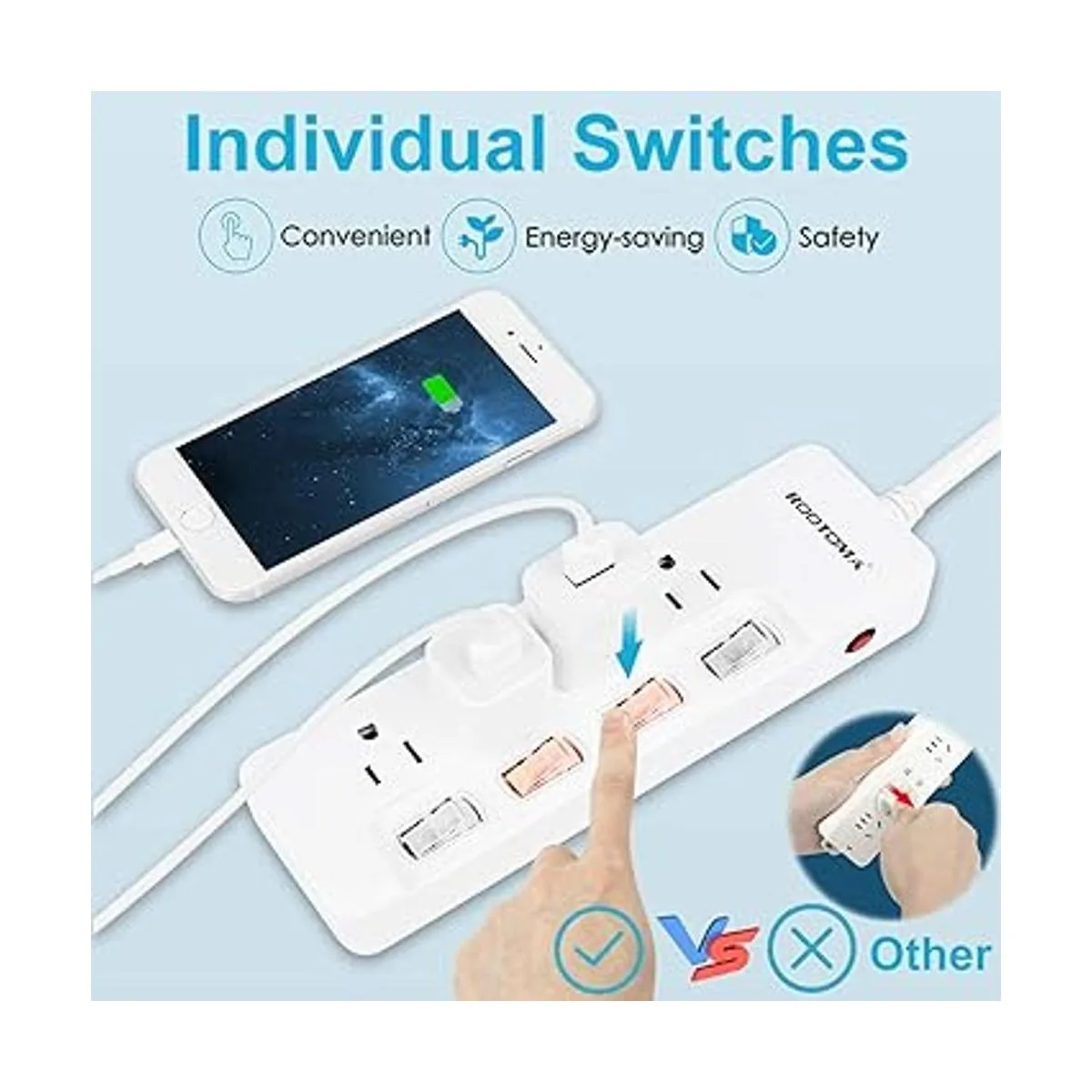 ROOTOMA Protector de sobretensiones de regleta de_2