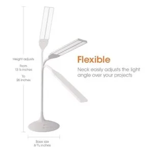 OttLite Lámpara de escritorio LED pivote 3 modos de_4