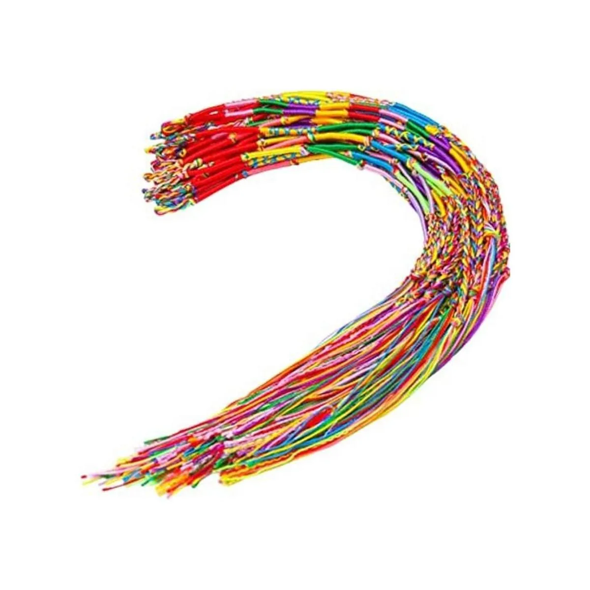 Resinta 40 pulseras trenzadas hechas a mano de varios_1