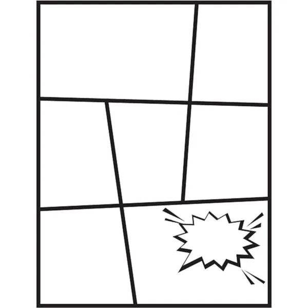 Cómics en blanco Juego de 2 Crea tus propios cómics y_7
