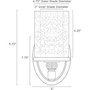 Kira Home Victoria Aplique de pared de transición de 10_3