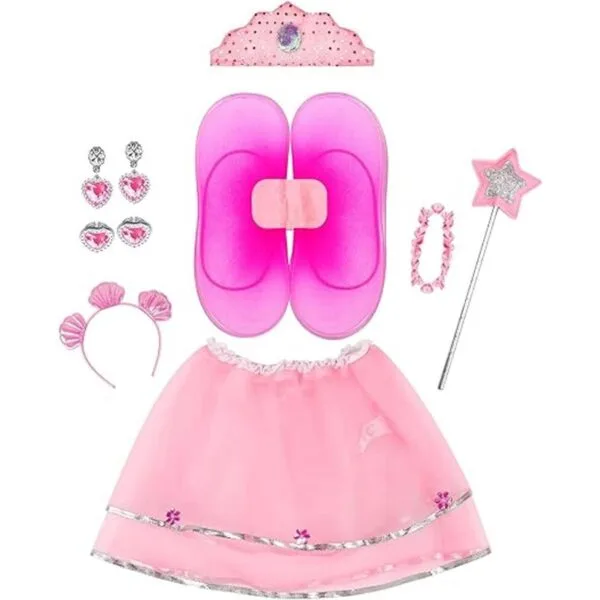 Jeowoqao Conjunto de disfraz para niñas juego de rol de_3