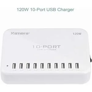 Estación de carga USB de 120 W 24 A 10 puertos para varios_2