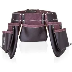 LAUTUS Cinturón de herramientas de cuero curtido al_4