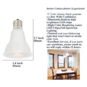 Bombilla LED regulable R14 5 W tipo R 450 lúmenes mini_3