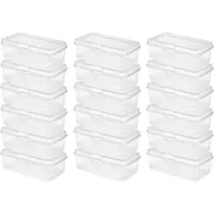 Sterilite Contenedor de plástico transparente FlipTop con_1