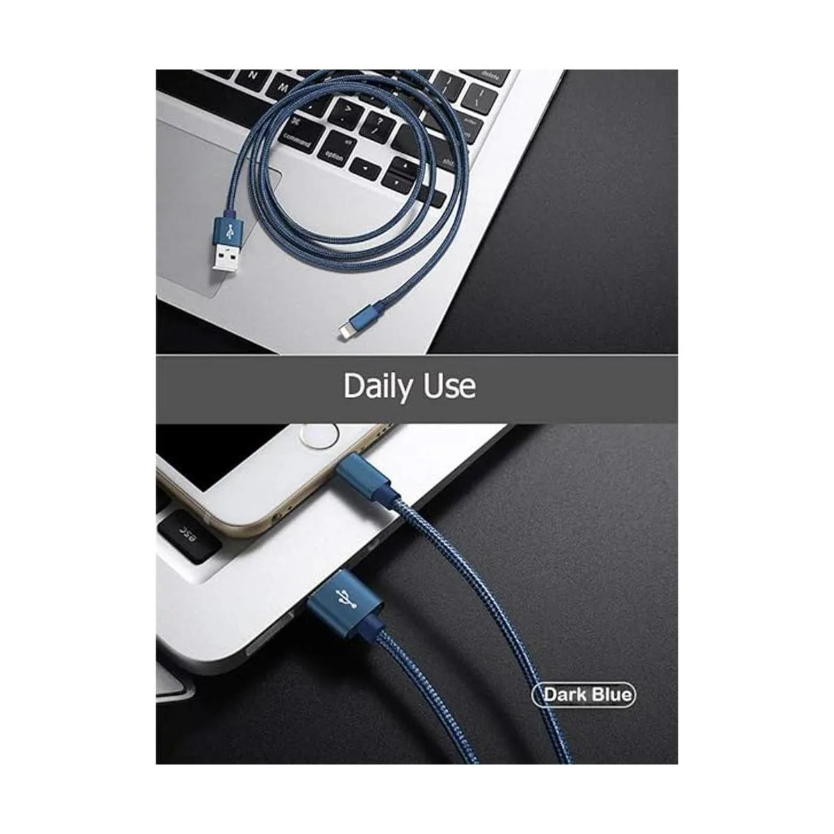 RoFI Cable de cargador de teléfono 2 unidades Cable USB_4